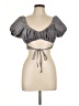 Divided by H&M Gray Short Sleeve Blouse Size L - photo 1