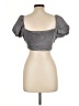 Divided by H&M Gray Short Sleeve Blouse Size L - photo 2