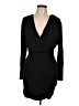 Delacy Solid Black Cocktail Dress Size L - photo 1