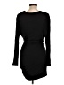 Delacy Solid Black Cocktail Dress Size L - photo 2