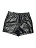 Shein 100% Polyester Metallic Silver Shorts Size M - photo 1