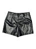 Shein 100% Polyester Metallic Silver Shorts Size M - photo 2