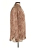 A New Day 100% Polyester Tweed Brown Long Sleeve Blouse Size L - photo 4