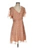 Madewell 100% Polyester Hearts Orange Cocktail Dress Size 4 - photo 1