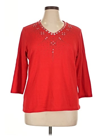 Cathy Daniels 3/4 Sleeve Top (view 1)