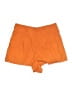 Never A Wallflower Solid Orange Shorts Size S - photo 2