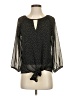 West Kei 100% Polyester Black 3/4 Sleeve Blouse Size S - photo 1