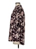 Justify 100% Polyester Floral Brown 3/4 Sleeve Blouse Size M - photo 5