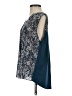 Zelos 100% Rayon Blue Sleeveless Blouse Size XS - photo 5
