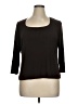 Dialogue Brown 3/4 Sleeve Top Size XL - photo 1