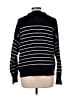 Old Navy Stripes Black Pullover Sweater Size L - photo 2