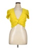 Assorted Brands Yellow Short Sleeve Top Size XL - photo 1