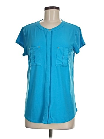 Dana Buchman Short Sleeve Blouse (view 1)