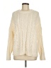 The Workshop 100% Polyester Ivory Pullover Sweater Size L - photo 1