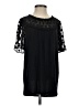 Ann Taylor LOFT Black Short Sleeve Blouse Size S - photo 1