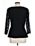 Ann Taylor LOFT Outlet 100% Polyester Black 3/4 Sleeve Top Size L - photo 2