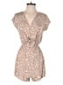 Simplee Animal Print Tan Romper Size S - photo 1