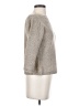 Joie de Renee Metallic Silver Silk Pullover Sweater Size S - photo 4