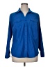Lane Bryant Blue Long Sleeve Blouse Size 14 - 16 Plus - photo 1