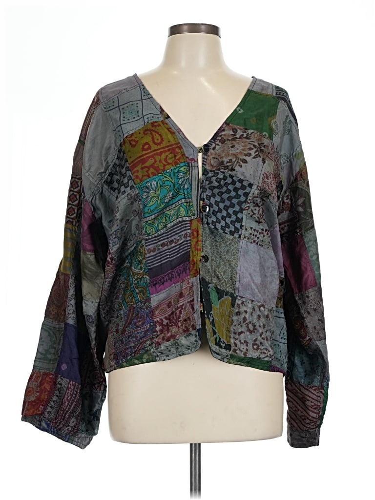 Pre-owned Sacred Threads Kimono In Green