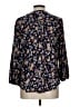 TWO by Vince Camuto Blue 3/4 Sleeve Blouse Size L - photo 2