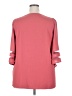 Unbranded 100% Polyester Pink 3/4 Sleeve Top Size 2X - photo 2