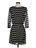 Jodi Kristopher 100% Polyester Chevron-herringbone Black Casual Dress Size S - photo 2
