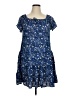 Max Studio Stars Blue Casual Dress Size L - photo 1