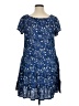 Max Studio Stars Blue Casual Dress Size L - photo 2