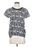 Foil Stripes Silver Short Sleeve T-Shirt Size S - photo 1