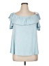 Lane Bryant Blue Short Sleeve Top Size 14 - 16 Plus - photo 1