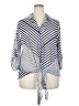 Siren Lily Stripes Blue 3/4 Sleeve Blouse Size 3X - photo 1