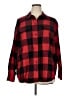 Old Navy 100% Cotton Plaid Red Long Sleeve Button-Down Shirt Size XL - photo 1