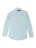 Marc New York Houndstooth Teal Blue Long Sleeve Button-Down Shirt Size 10 - photo 1