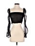 Assorted Brands 100% Polyester Black Short Sleeve Top Size S - photo 1