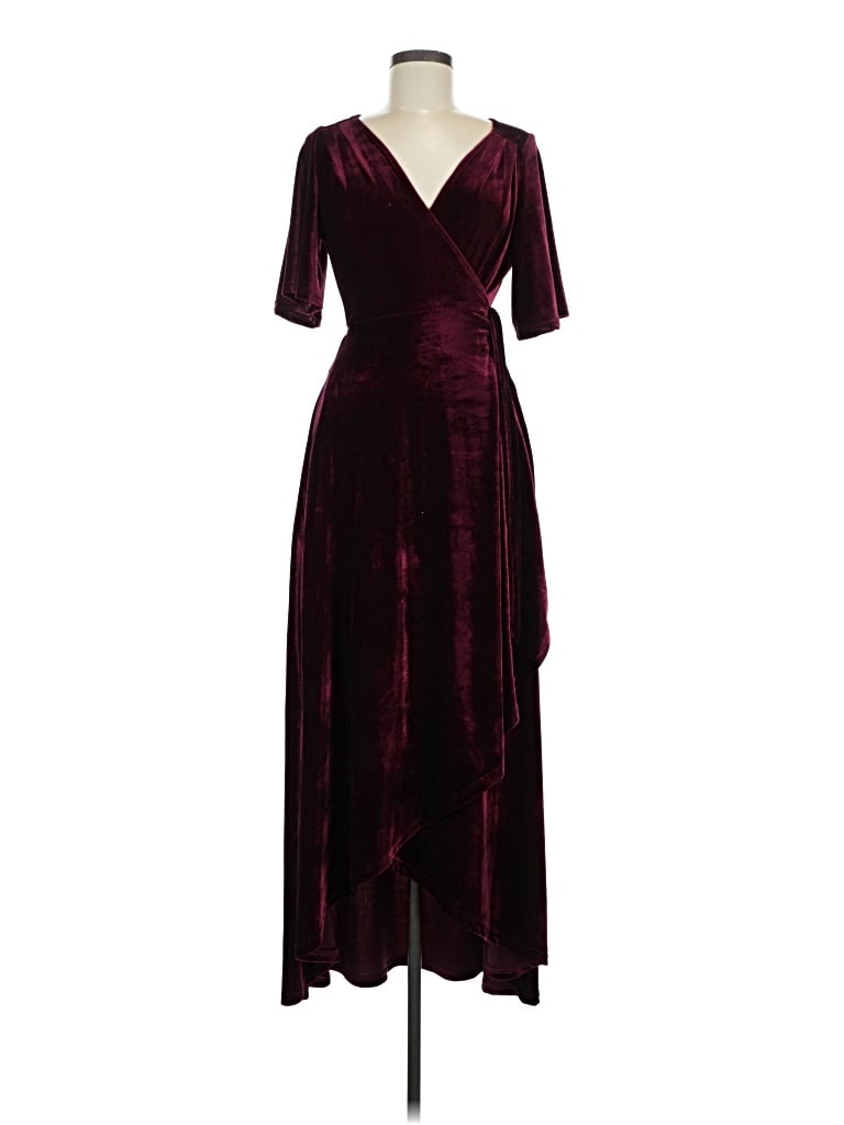 Pre-owned Listicle Cocktail Dress In Burgundy