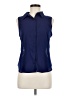 Mine Blue Sleeveless Button-Down Shirt Size M - photo 1