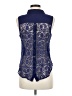 Mine Blue Sleeveless Button-Down Shirt Size M - photo 2