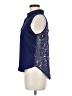 Mine Blue Sleeveless Button-Down Shirt Size M - photo 5