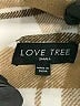 Love Tree 100% Polyester Plaid Tan Coat Size S - photo 6