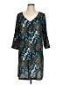 Unbranded Floral Teal Casual Dress Size L - photo 1