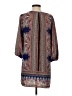 Glam 100% Polyester Paisley Brown Casual Dress Size S - photo 2