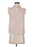 Ann Taylor LOFT 100% Polyester Ivory Short Sleeve Turtleneck Size XXS - photo 1