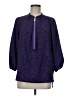 MICHAEL Michael Kors 100% Polyester Purple 3/4 Sleeve Blouse Size M - photo 1