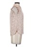 Ann Taylor LOFT 100% Polyester Ivory Short Sleeve Turtleneck Size XXS - photo 4