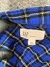Gap 100% Cotton Plaid Blue Long Sleeve Button-Down Shirt Size XXL - photo 7