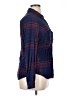 Maurices Plaid Blue Long Sleeve Button-Down Shirt Size 14 (0) - photo 4