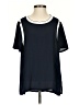 Banana Republic 100% Polyester Blue Short Sleeve Blouse Size S - photo 1