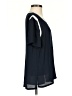 Banana Republic 100% Polyester Blue Short Sleeve Blouse Size S - photo 4