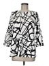 Alfani Silver 3/4 Sleeve Blouse Size 8 - photo 1